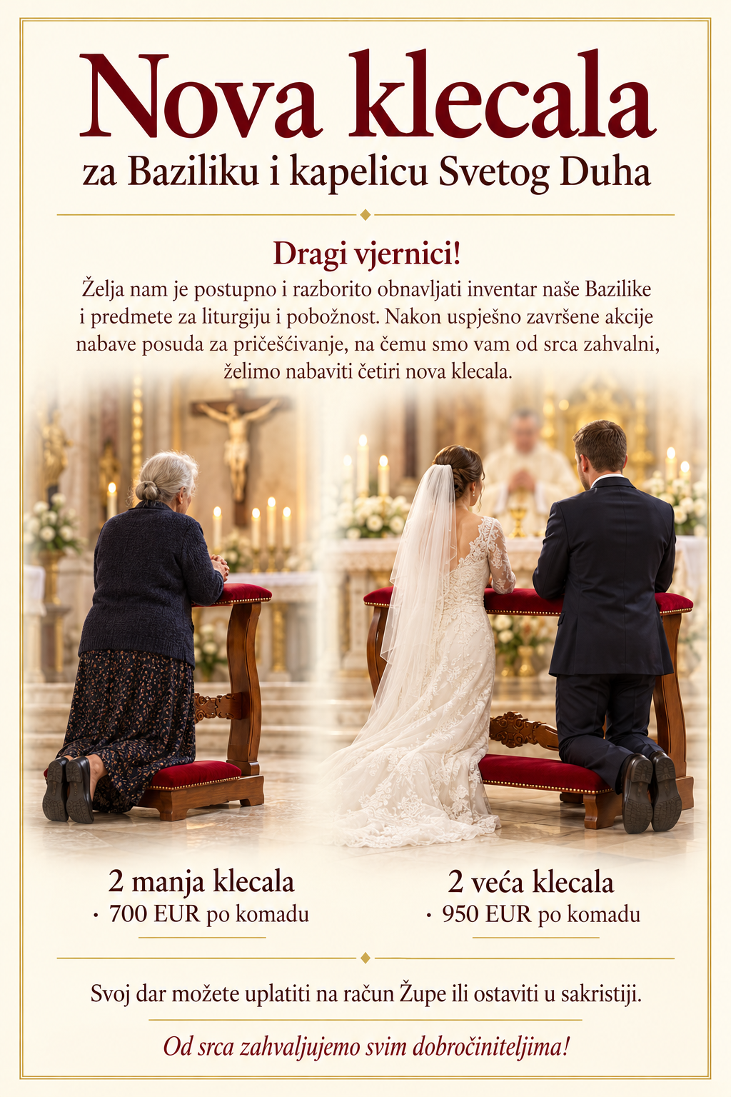 Nova klecala za Baziliku