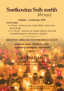 Svetkovina Svih svetih na Mirogoju